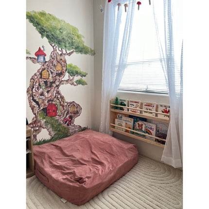 Compact Wall Organizer Shelf with 2 Tier - SolidWood