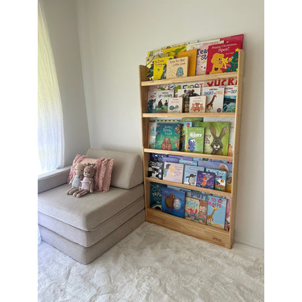 SpaceSaver 80cm Bookshelf with 5 Tier - SolidWood