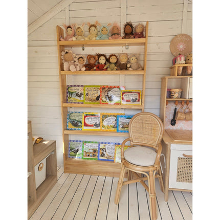 SpaceSaver 80cm Bookshelf with 5 Tier - SolidWood