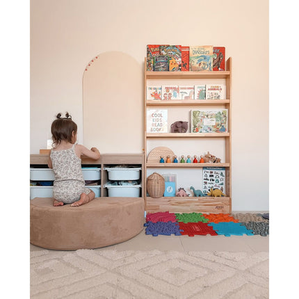 SpaceSaver 80cm Bookshelf with 5 Tier - SolidWood