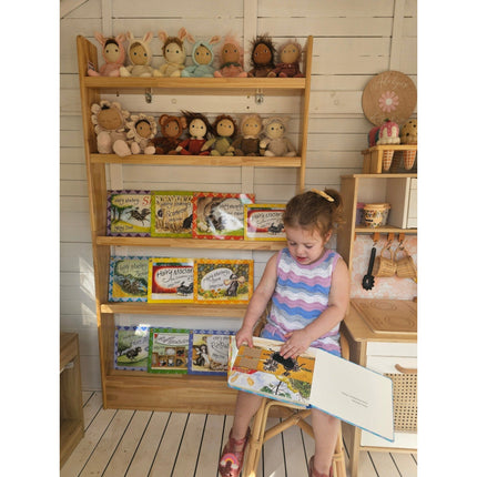 SpaceSaver 80cm Bookshelf with 5 Tier - SolidWood