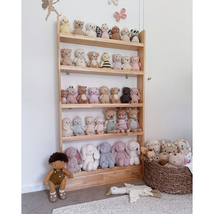 SpaceSaver 80cm Bookshelf with 5 Tier - SolidWood