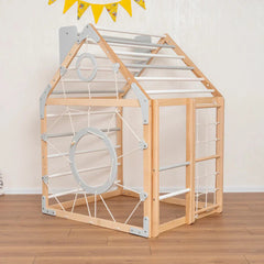 Scandinavian Wooden Climbing Playhouse TINNITOTS