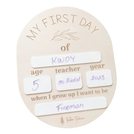 Oval First Day School Board Timber Tinkers