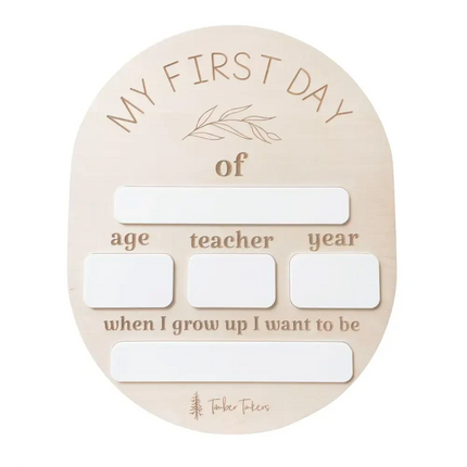 Oval First Day School Board Timber Tinkers