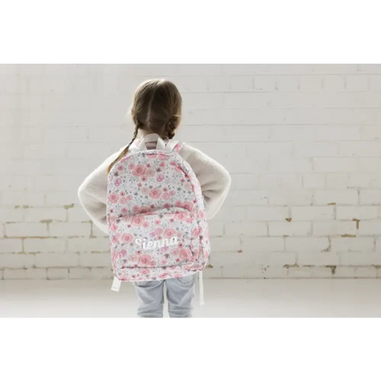 Personalised Kids Backpack - Floral Timber Tinkers