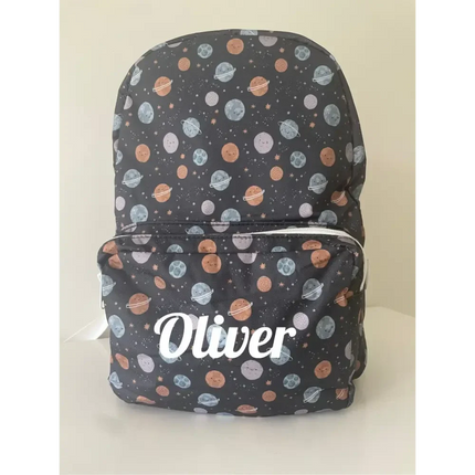 Personalised Kids Backpack - Space Timber Tinkers