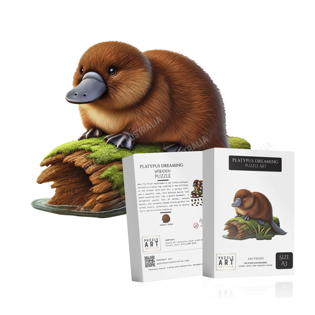 Platypus Dreaming Wooden Puzzle
