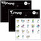 Morning & Evening Routine Set (A4) with magnetic daily task charts and illustrated activity icons for children.