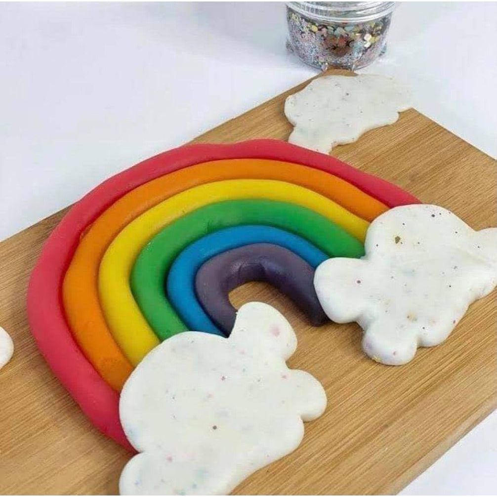 Bio Dough | Rainbow in a Bag | All Natural, Eco-Friendly, Kids Dough for Sensory Play | 9 Fun Colours and Scents - Sensory Circle