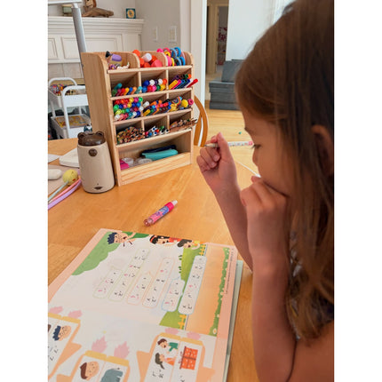 (NEW) Crayon & Marker Organizer - Varnished solidwood