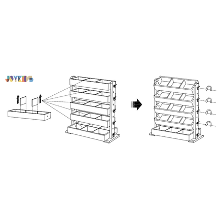 (NEW) 5 Tier Convertible Organizer-Adjustable