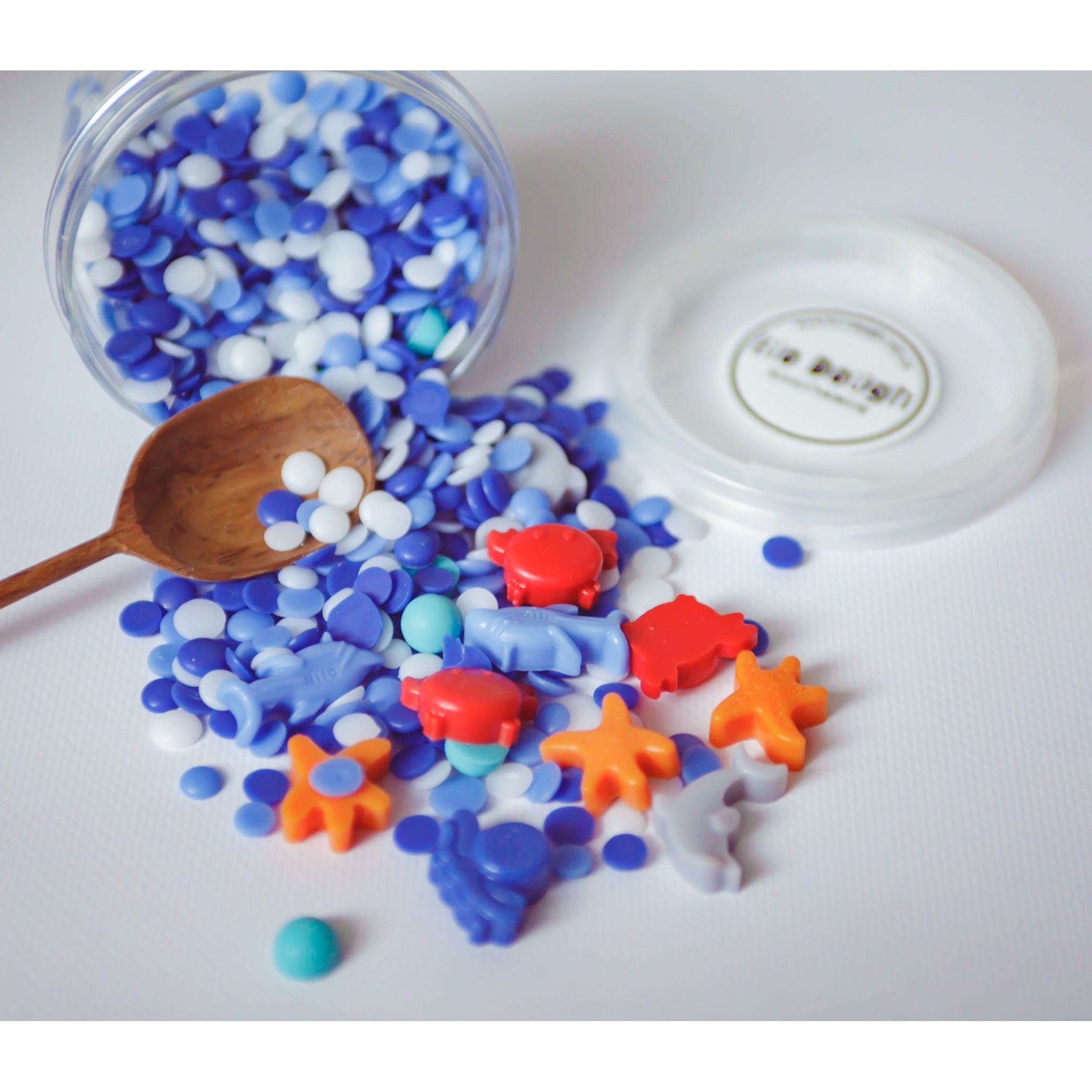 Bio DoUgh Sprinkles — Under The Sea - All Natural, Eco-Friendly, Kids Dough Sprinkles for Sensory Play