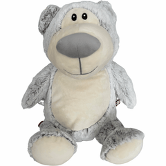 Weighted Animals - Bear - Grey plush toy designed as a sensory aid with soft, comforting textures.