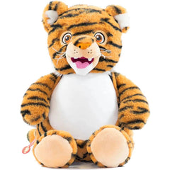 Weighted Animals - Tiger plush toy with soft orange and black stripes, designed to calm and support sensory needs.