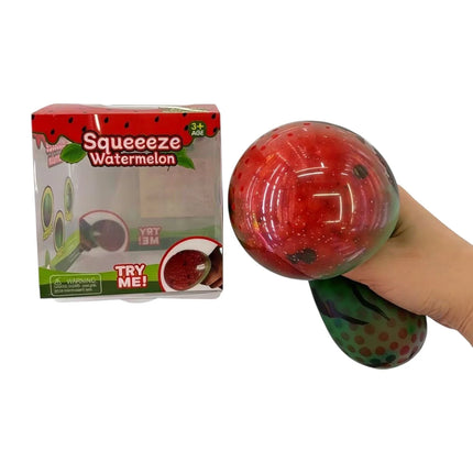 Squishy Large 10cm Bead Filled Watermelon sensory fidget toy
