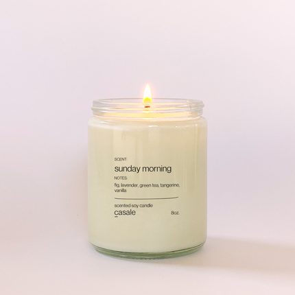 SUNDAY MORNING SINGLE WICKED SOY CANDLE (8oz / 226g)