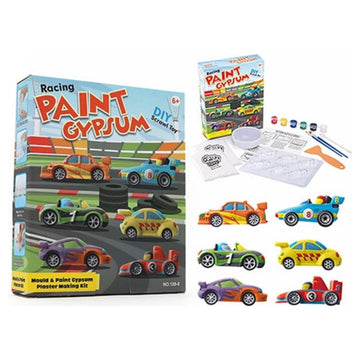 Mould & Paint Gypsum Plaster Kit - Racing Cars - Sensory Circle