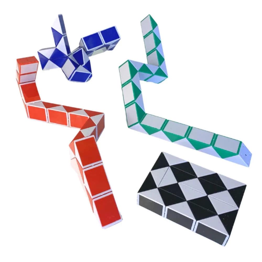 Magic Cube Snake Puzzle (Single Colour) - 23cm - Sensory Circle