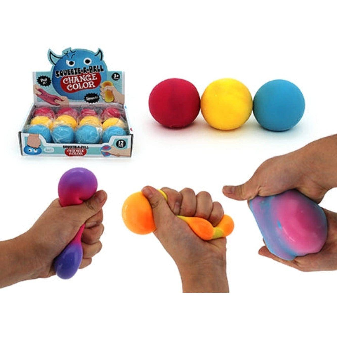 Colour Change Squeeze Stress Balls - 5.5cm - Sensory Circle