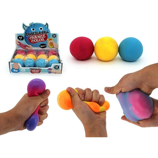 Colour Change Squeeze Stress Balls - 5.5cm