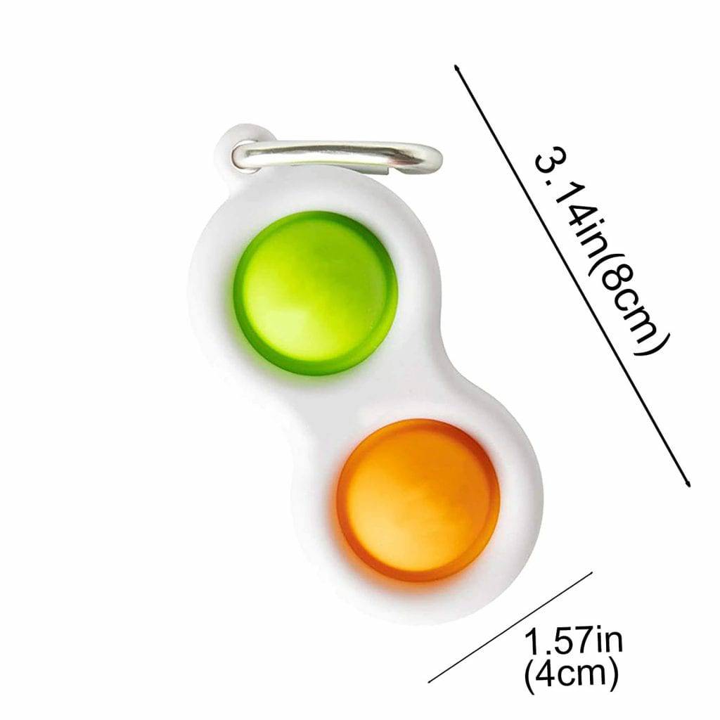 Simple Dimple Pop It Fidget Toy Keyring - Sensory Circle