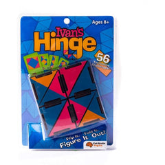 Ivan's Hinge puzzle toy with colorful triangular pieces and hinges, designed for educational and sensory play ages 8+