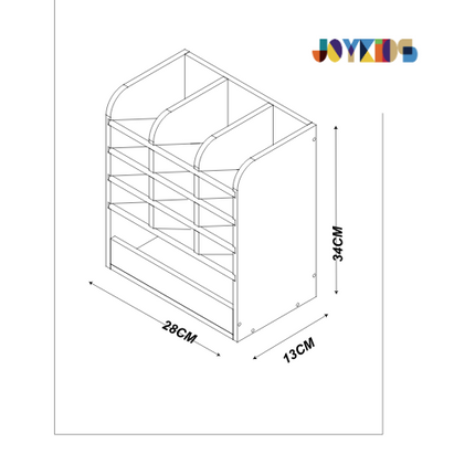 (NEW) Crayon & Marker Organizer - Varnished solidwood
