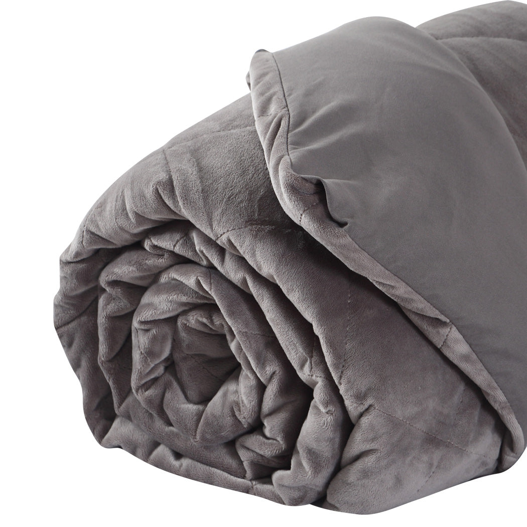 DreamZ 9KG Anti Anxiety Weighted Blanket Gravity Blankets Grey Colour - Sensory Circle