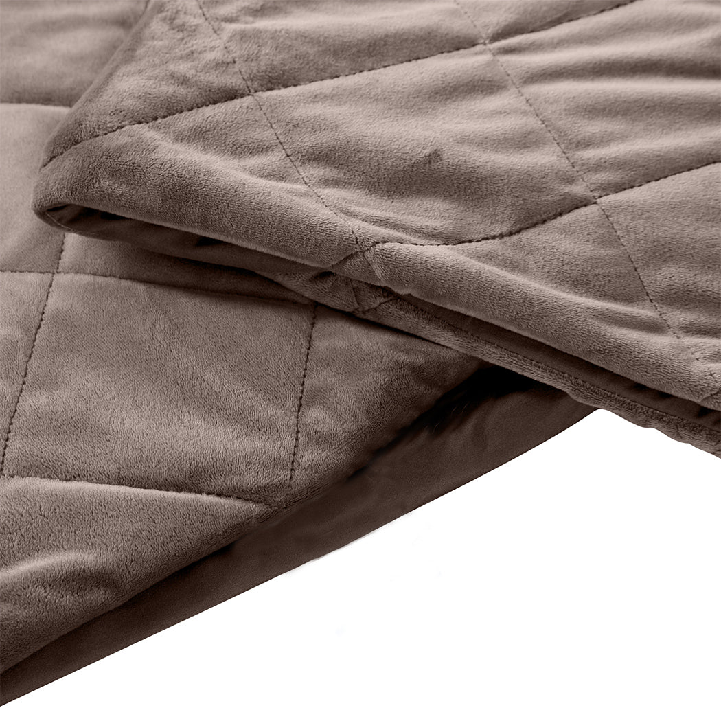 DreamZ 9KG Anti Anxiety Weighted Blanket Gravity Blankets Mink Colour - Sensory Circle