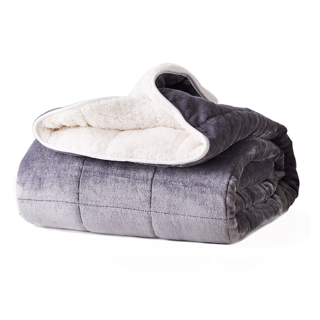 DreamZ Weighted Blanket Heavy Gravity Deep Relax Ultra Soft 9KG Adults Grey - Sensory Circle