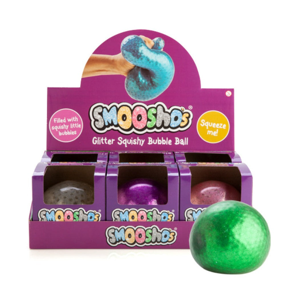 Smoosho's Jumbo Glitter Squishy Bubble Ball - Sensory Circle
