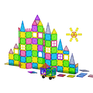 Keezi 100pcs Kids Magnetic Tiles Blocks Building Educational Toys Children Gift - Sensory Circle