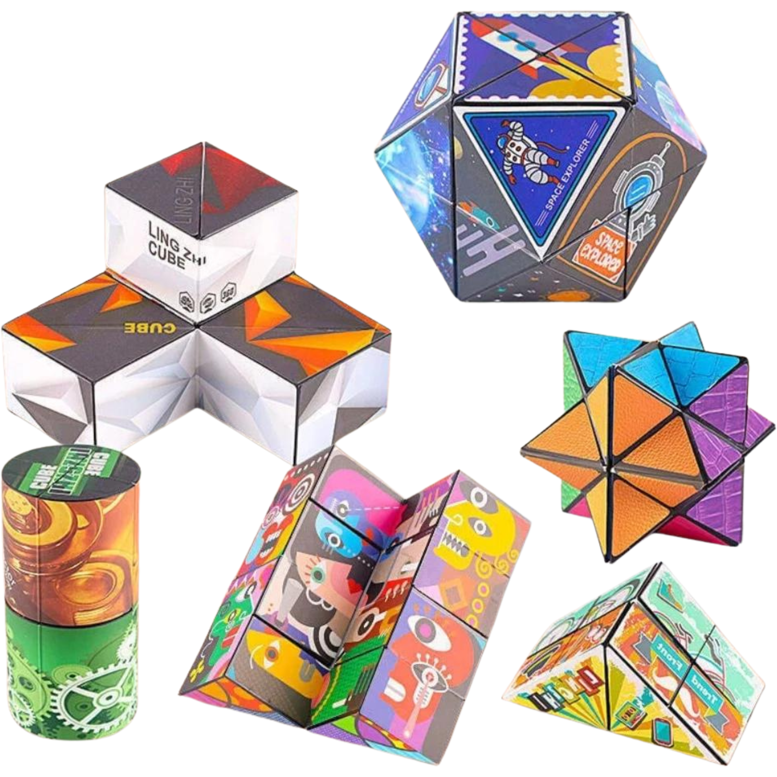 Infinity Cube 3d Changeable Shape Shifting Puzzle - Sensory Circle