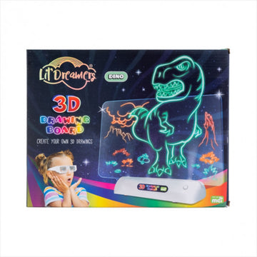 Lil Dreamers Dino Island's 3D Illuminate Drawing Board - Sensory Circle