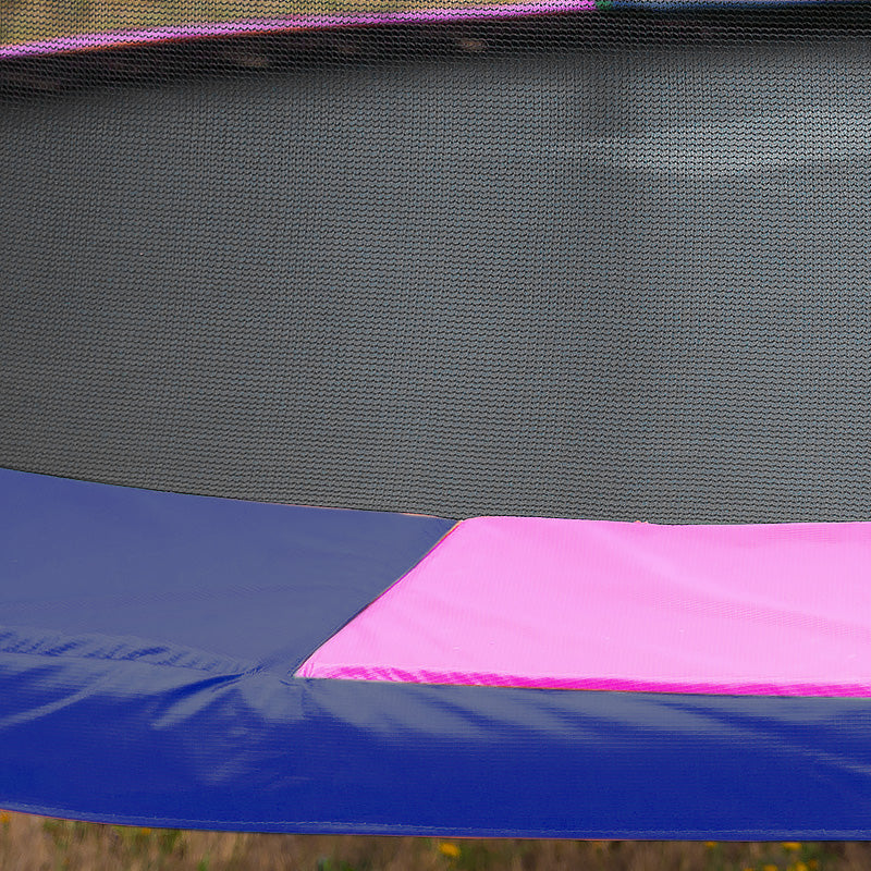 Kahuna 14ft Trampoline Free Ladder Spring Mat Net Safety Pad Cover Round Enclosure - Rainbow - Sensory Circle