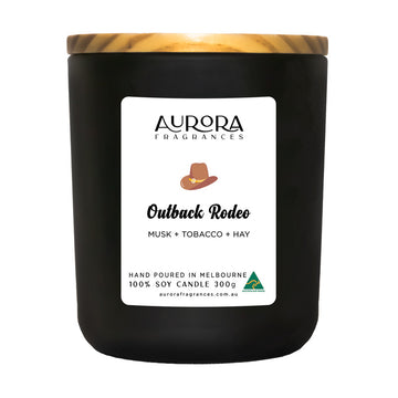 Aurora Outback Rodeo Triple Scented Soy Candle Australian Made 300g - Sensory Circle