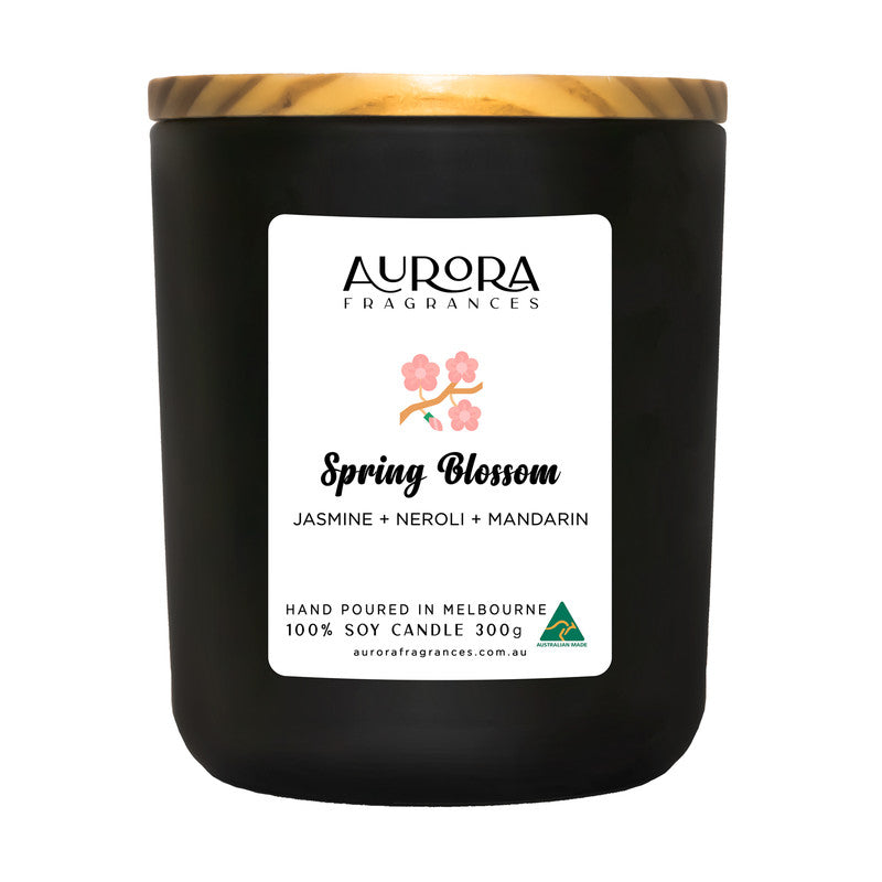 Aurora Spring Blossom Triple Scented Soy Candle Australian Made 300g - Sensory Circle