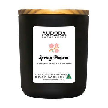 Aurora Spring Blossom Triple Scented Soy Candle Australian Made 300g - Sensory Circle