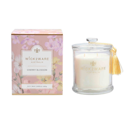 Wick2Ware Australia Scented Candle Cherry Blossom 380g/14.1 OZ - Sensory Circle